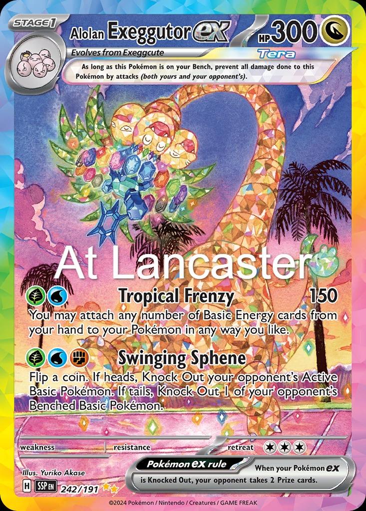 Alolan Exeggutor ex - 242/191 Surging Sparks Special Illustration Rare Pokemon - NM (Lanc)