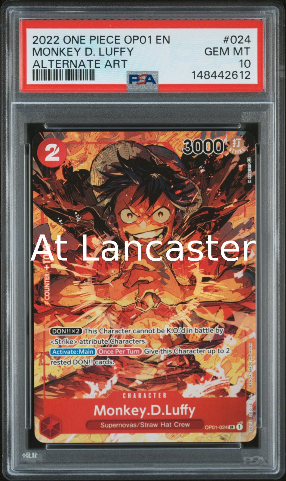 Monkey D. Luffy - 024 PSA 10 Alternate Art One Piece (Lanc) – Key Items ...