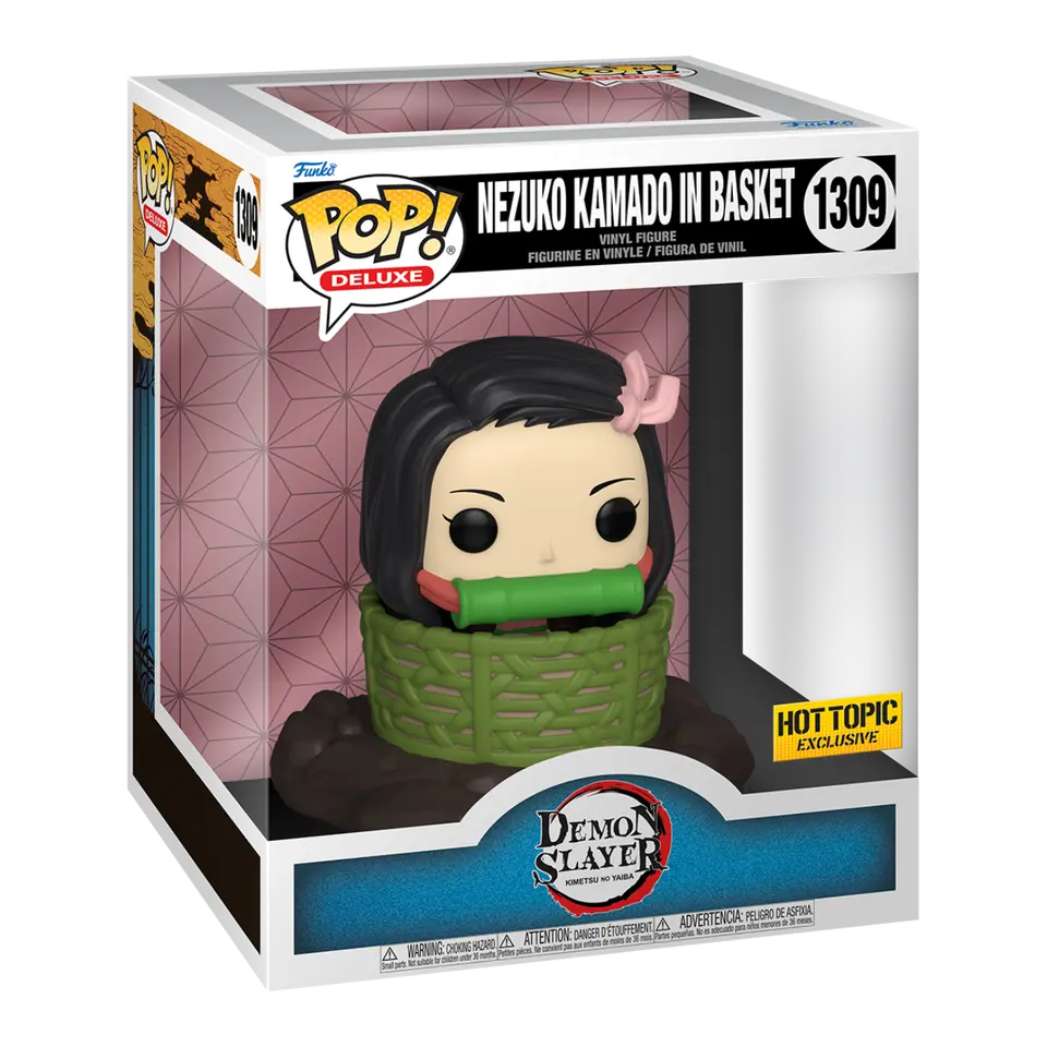 Funko Pop - Demon Slayer Vinyl Figure - Nezuko in Basket 1309 Hot Topic Exclusive