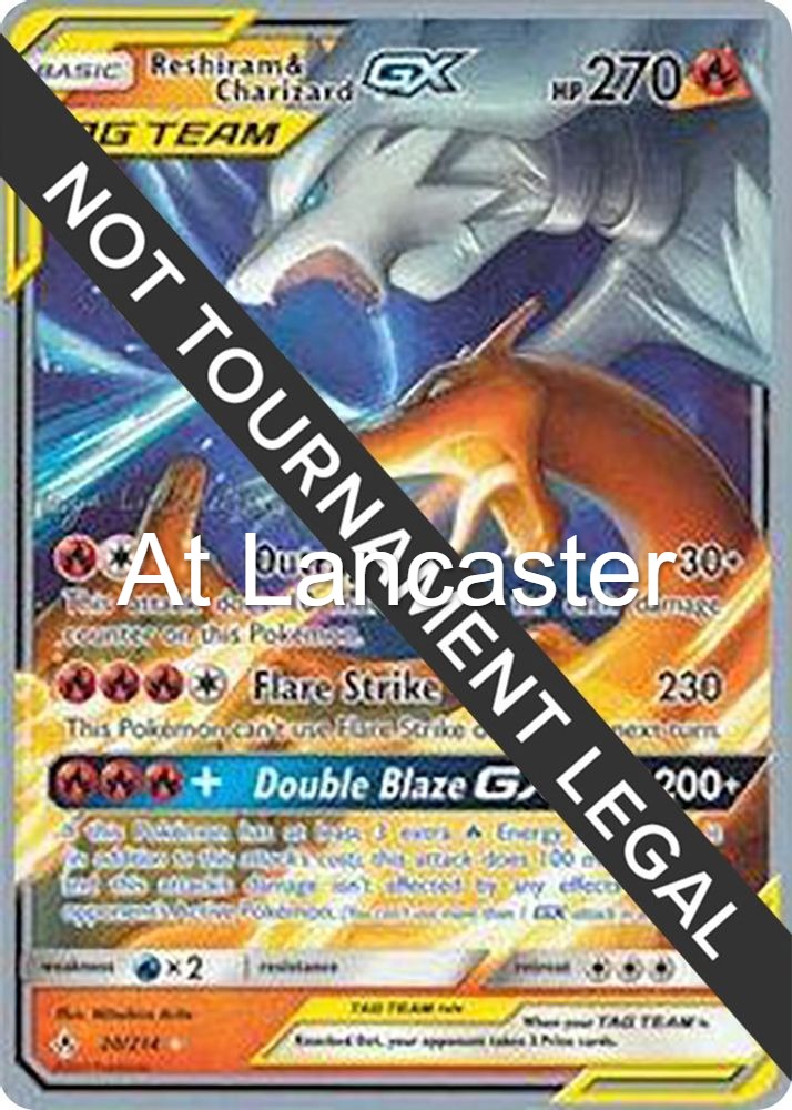 Reshiram & Charizard GX (Kaya Lichtleitner) - 20/214 World Championship Decks Ultra Rare Pokemon - NM (Lanc)