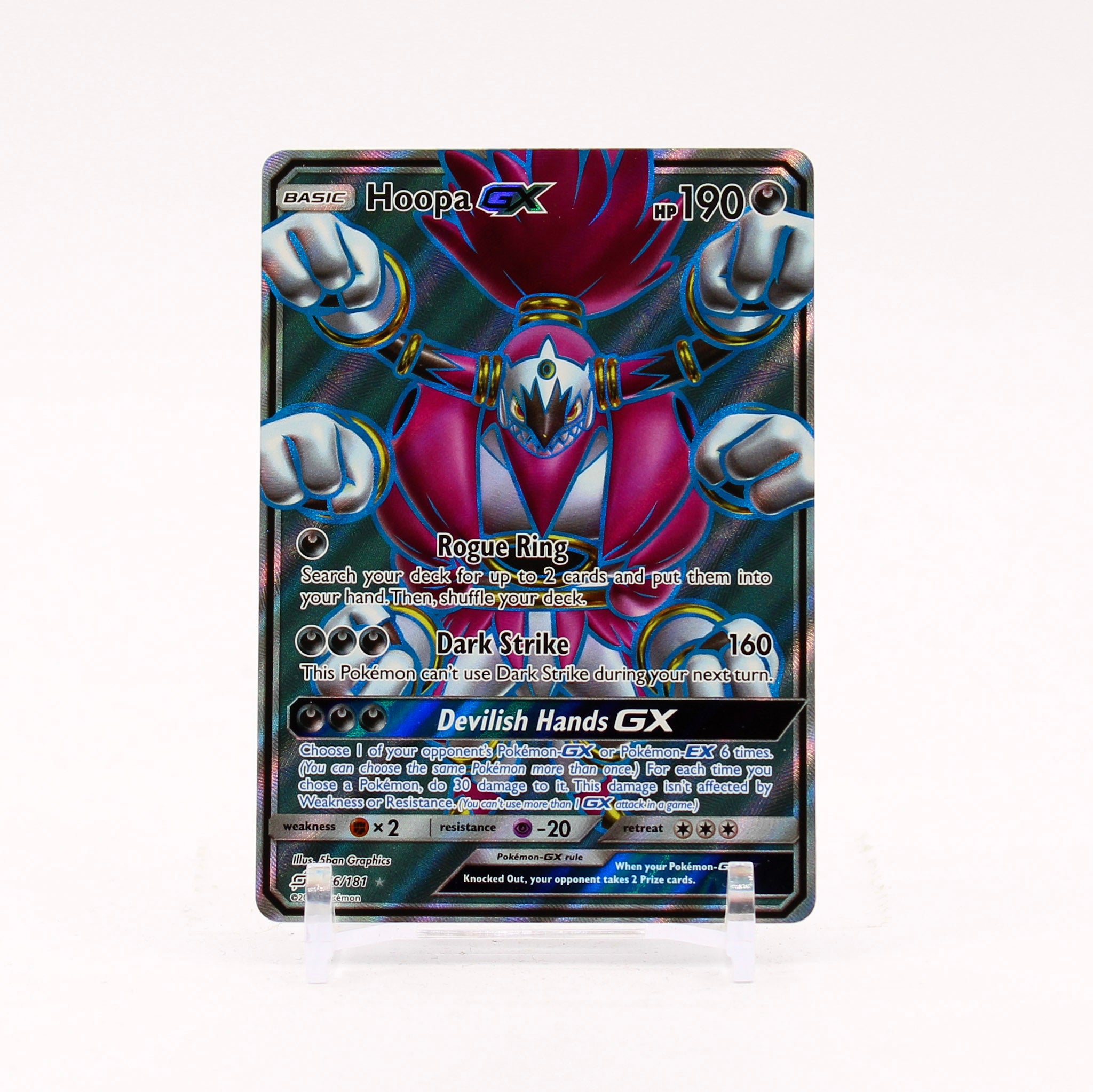 Hoopa GX - 166/181 Team Up Full Art Pokemon - NM/MINT
