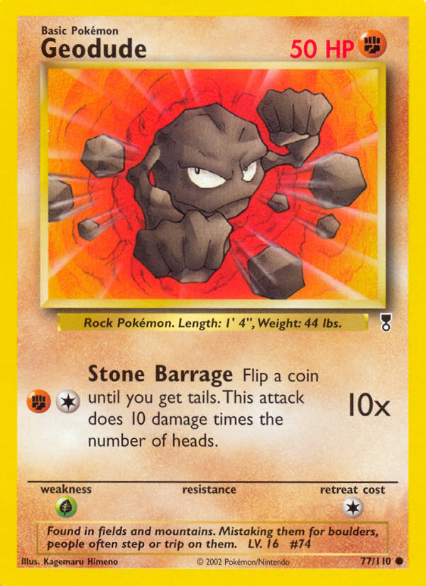 Geodude - 77/110 Legendary Collection Common Pokemon - NM