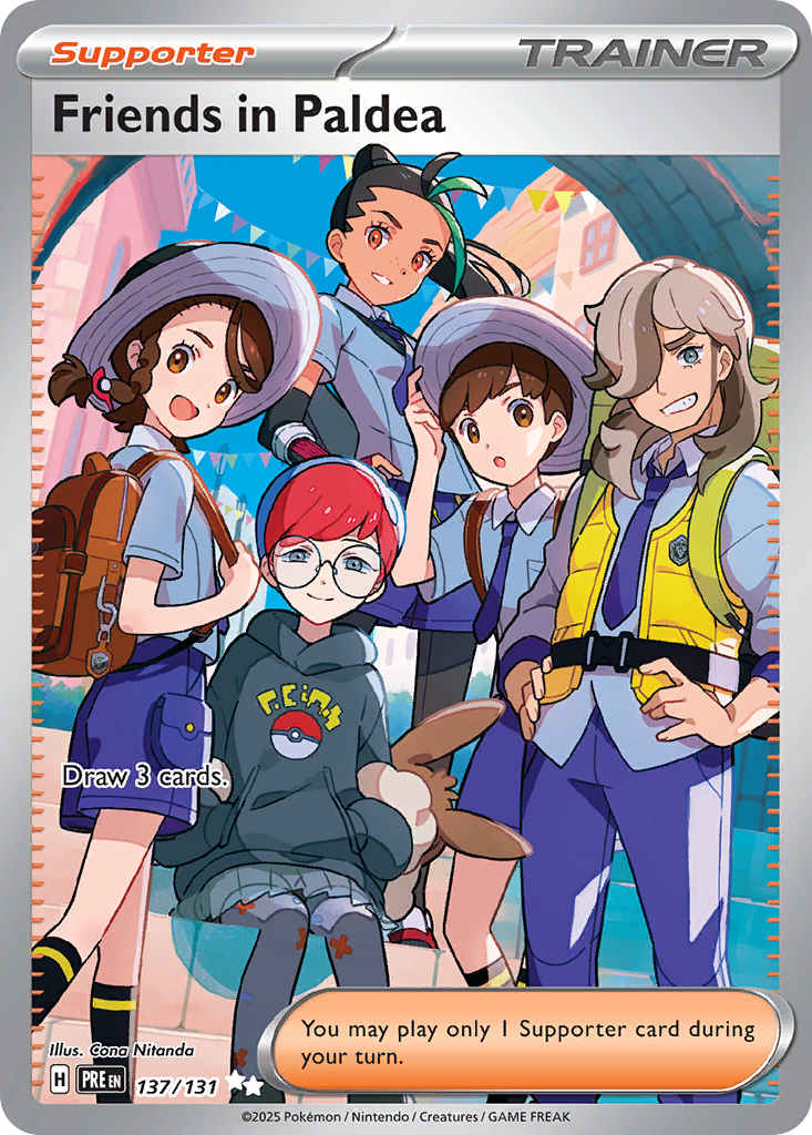 Friends in Paldea - 137/131 Prismatic Evolutions Ultra Rare Holo Pokemon - NM