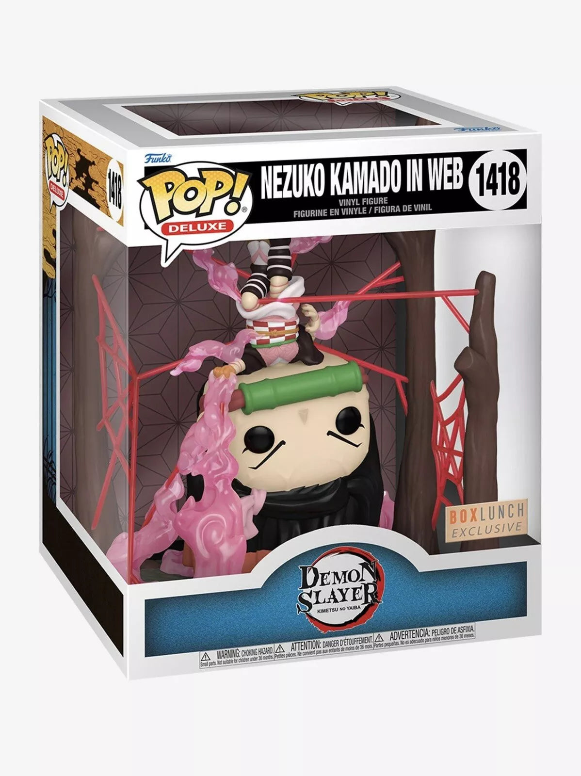 Funko Pop - Demon Slayer Vinyl Figure - Nezuko Kamado in Web 1418 GITD Box Lunch Exclusive