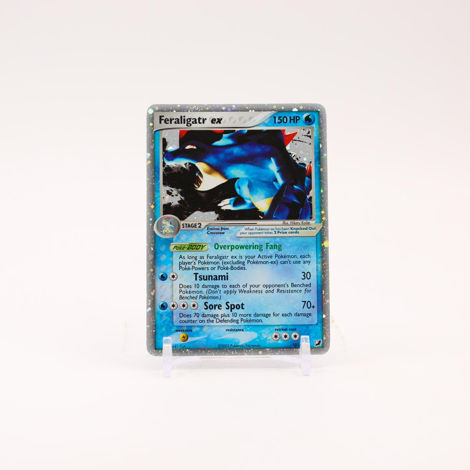 Feraligatr ex - 103/115 Unseen Forces Holo Ultra Rare Pokemon - LP