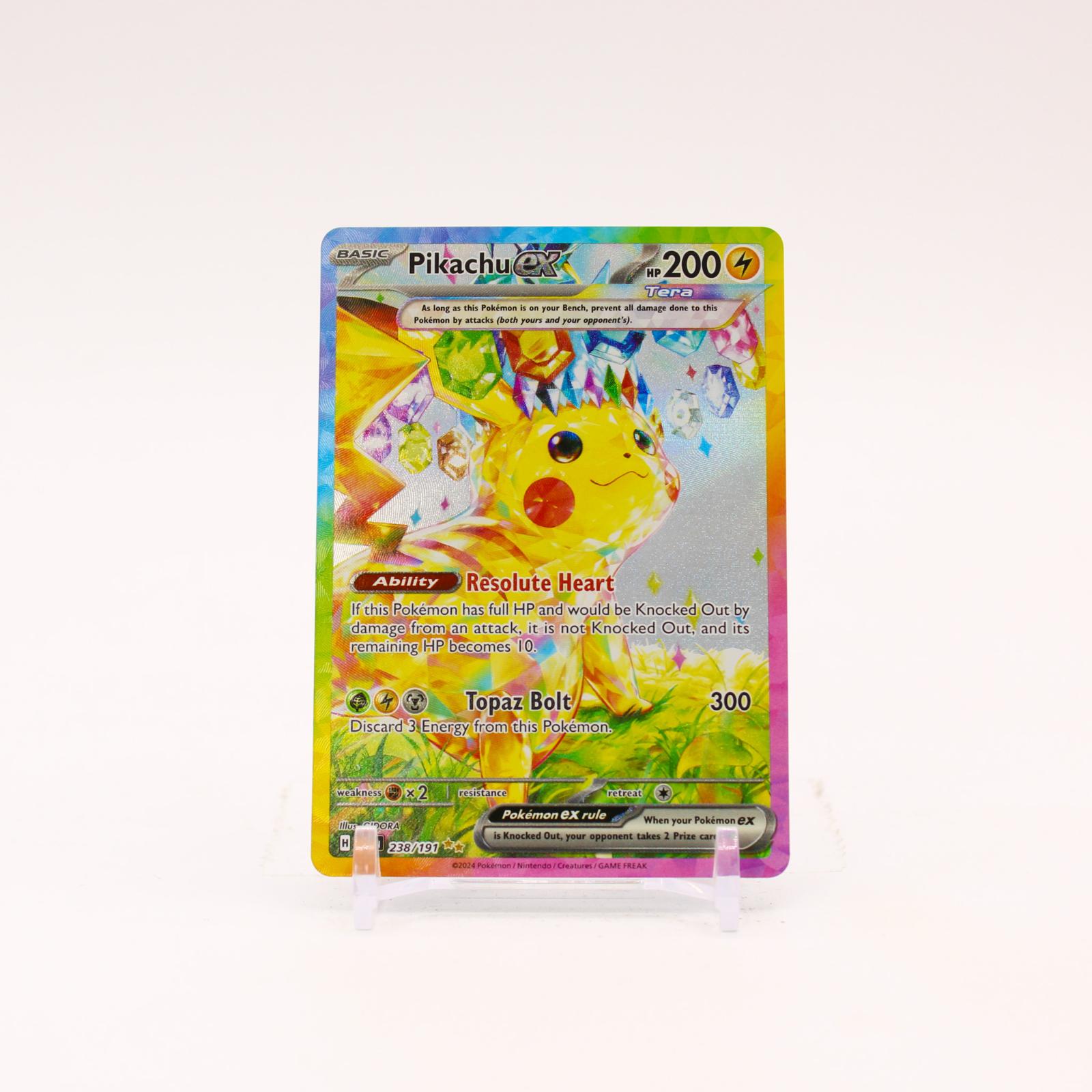 Pikachu ex - 238/191 Surging Sparks Holo Special Illustration Pokemon - NM/MINT