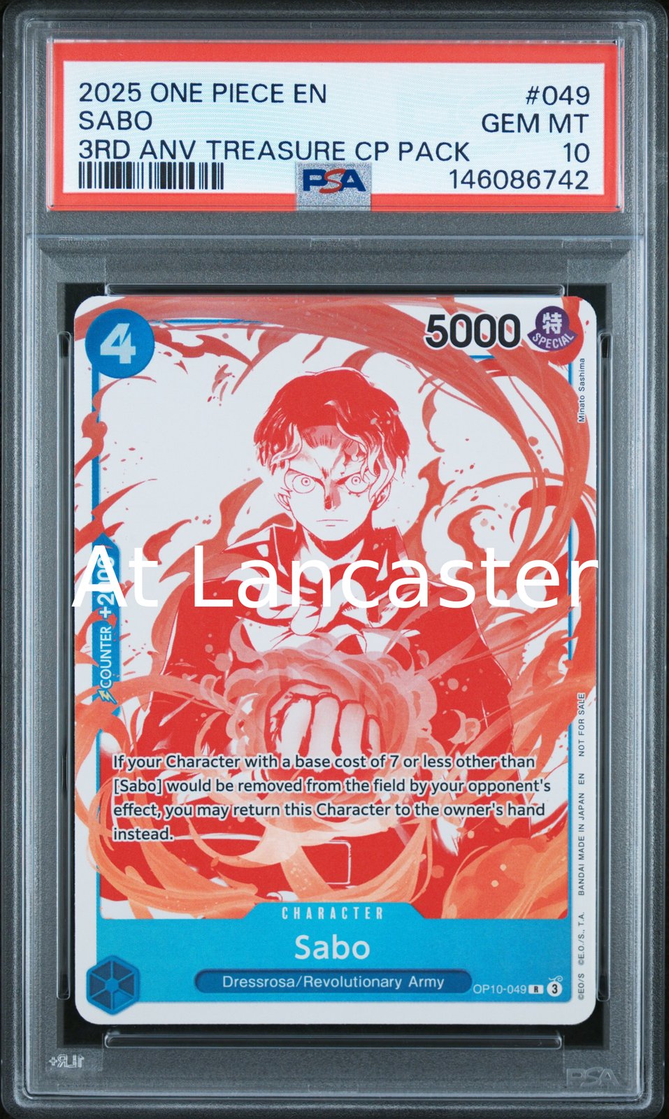 Sabo - 049 PSA 10 One Piece (Lanc)