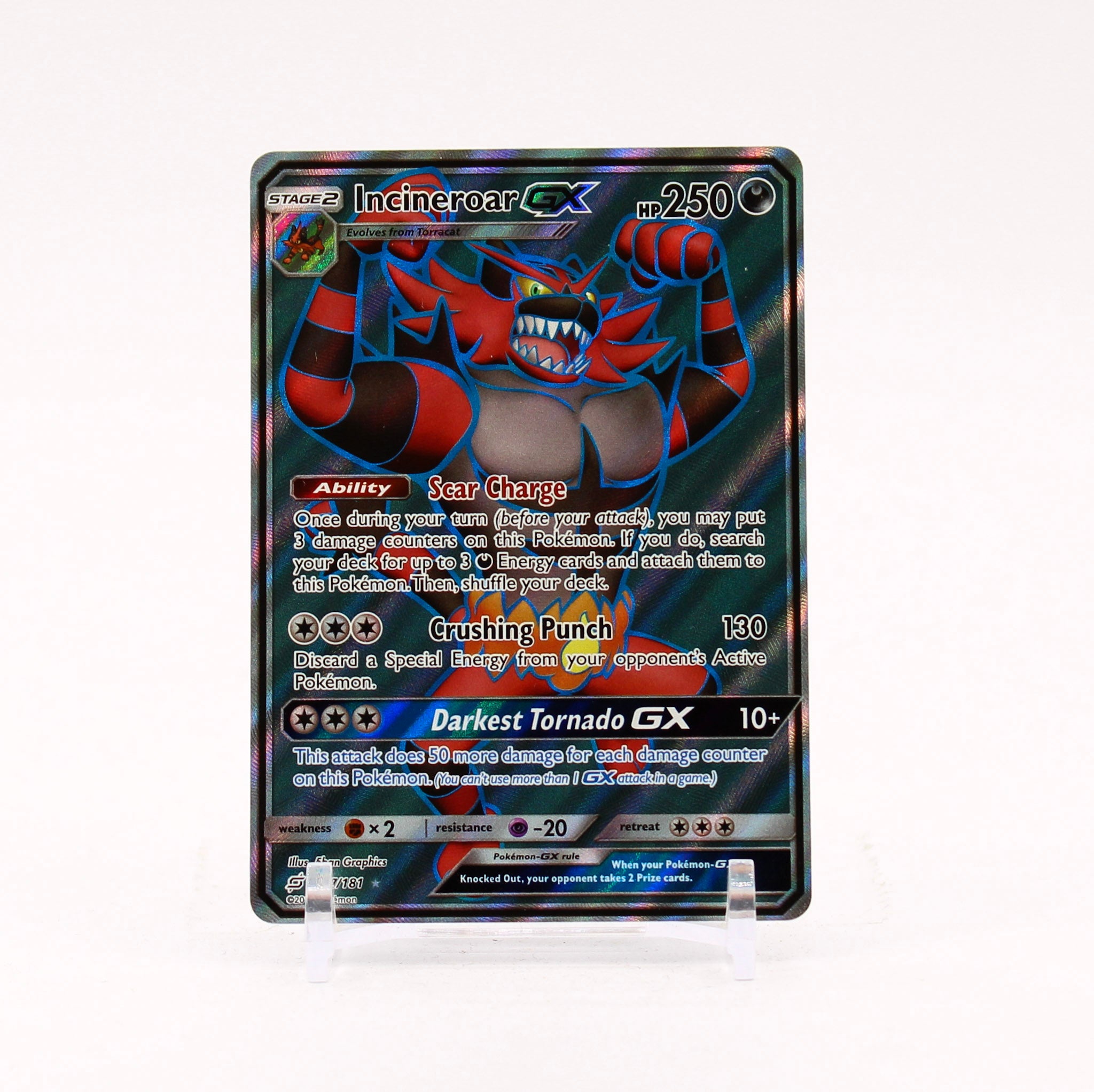 Incineroar GX - 167/181 Team Up Full Art Pokemon - NM/MINT