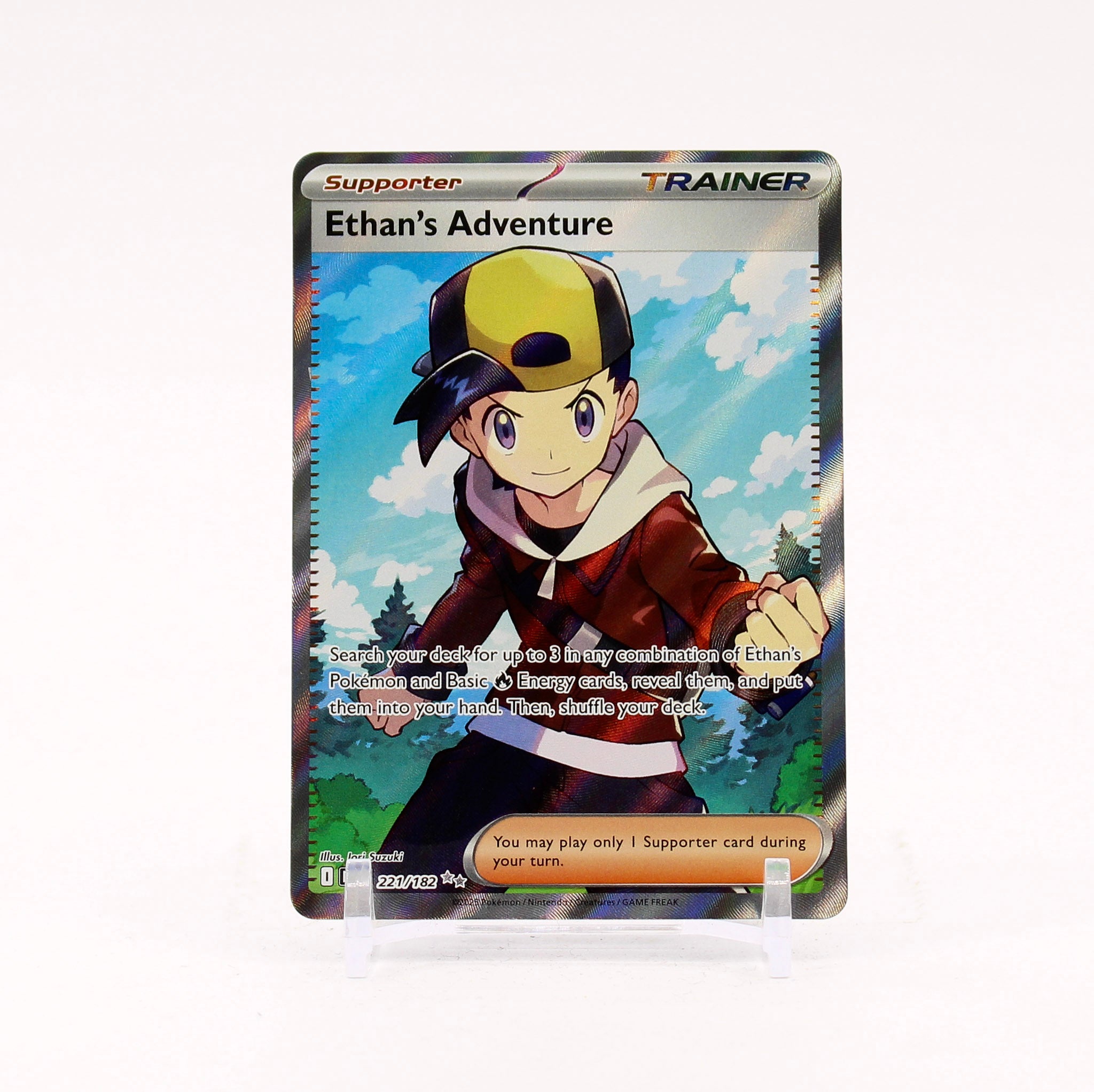Ethan's Adventure - 221/182 Destined Rivals Full Art Trainer - NM/MINT