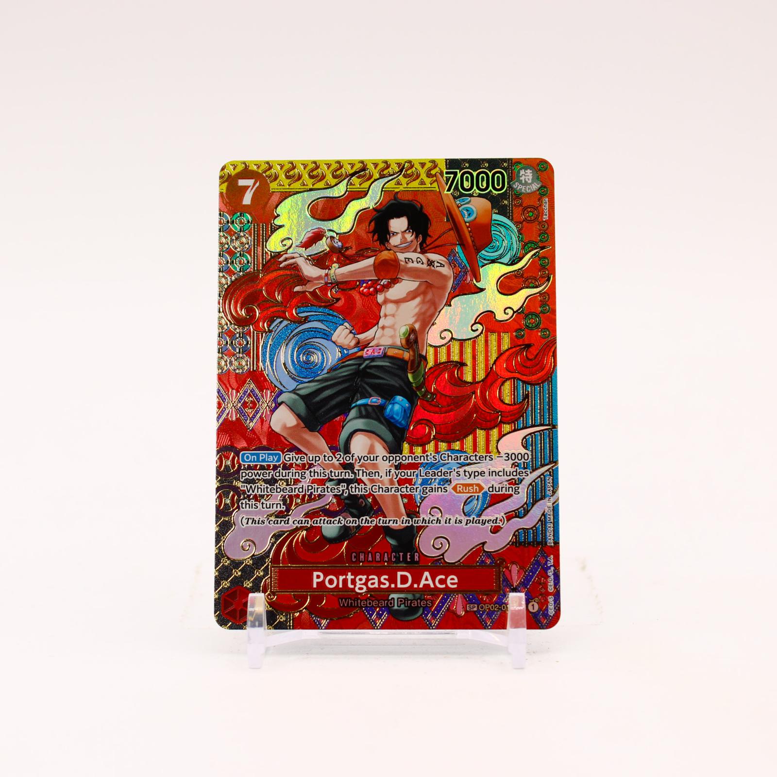 Portgas.D.Ace SP - OP02-013 Two Legends Foil SR One Piece - NM/MINT