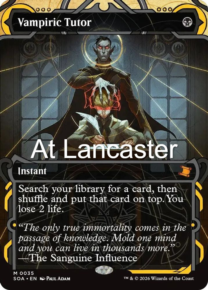 Vampiric Tutor - 35 Secrets of Strixhaven: Mystical Archive Foil Mythic Magic: The Gathering - NM (Lanc)