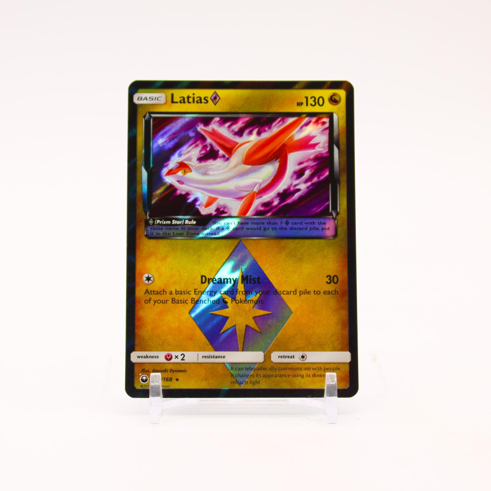 Latias - 107/168 Celestial Storm Holo Prism Star Rare Pokemon - NM/LP