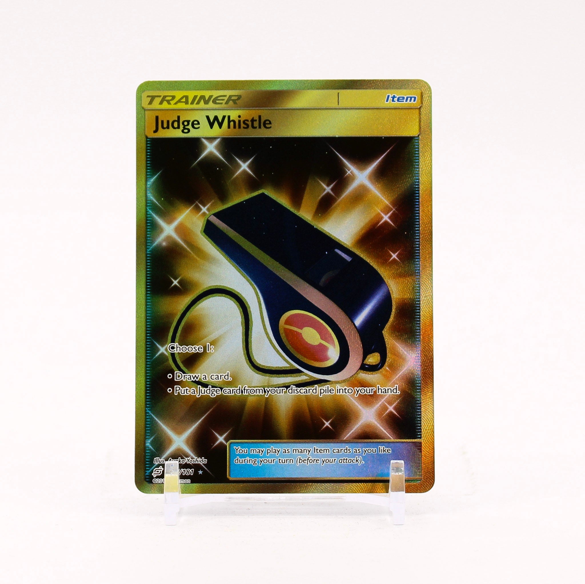 Judge Whistle - 194/181 Team Up Gold Trainer - NM/MINT