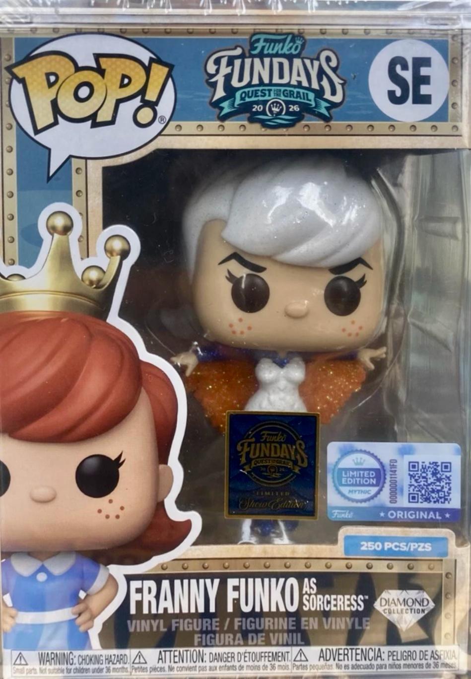 Funko Pop - Funko Fundays Quest for the Grail Vinyl Figure - Franny Funko as Sorceress Diamond Serialized 250