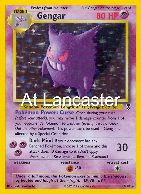 Gengar - 11/110 Legendary Collection Rare Pokemon - NM/LP (Lanc)