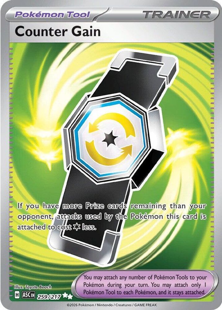 Counter Gain - 259/217 Ascended Heroes Ultra Rare Holo Pokemon - NM