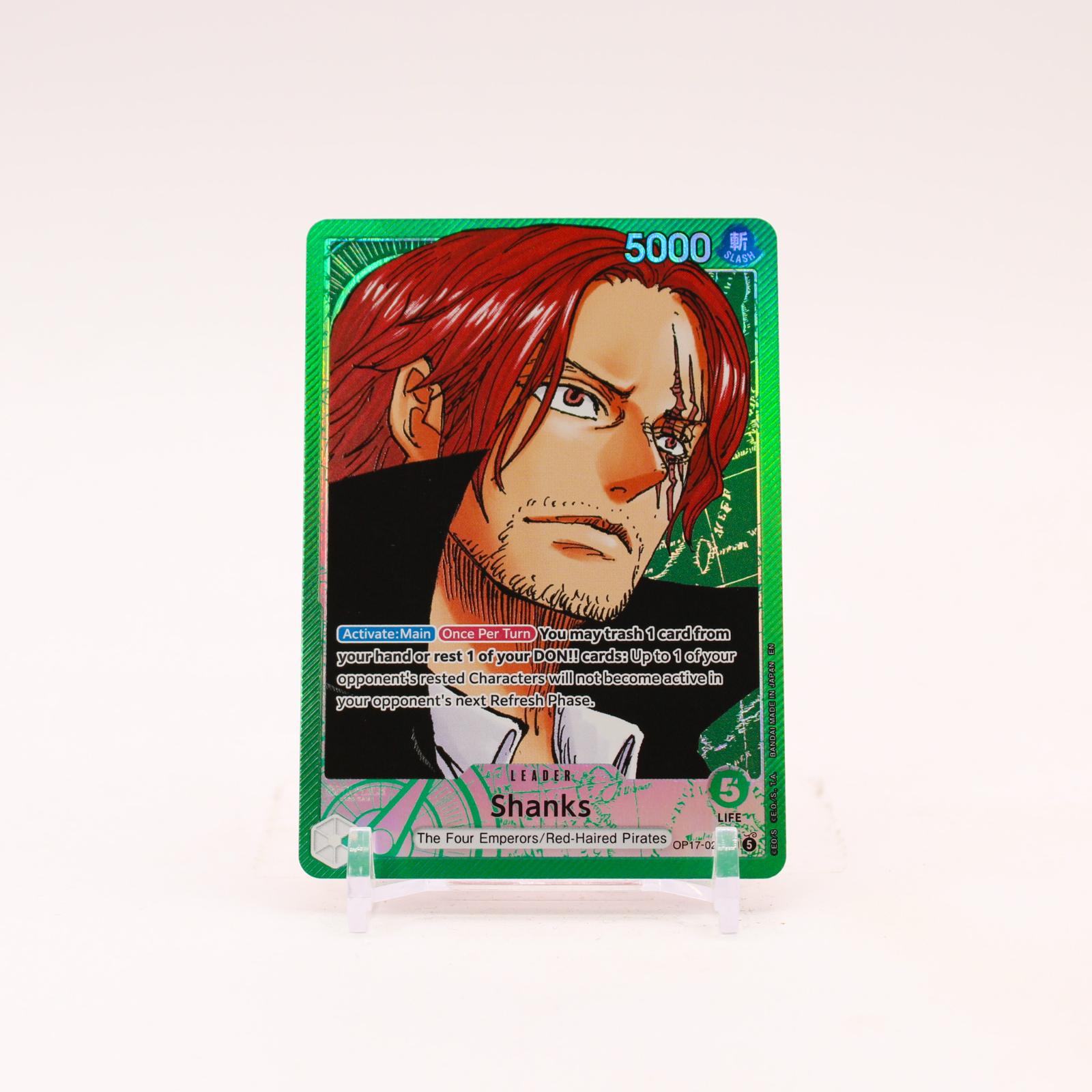 Shanks Alternate Art - OP17-020 The World's Strongest Warriors One Piece - NM/LP