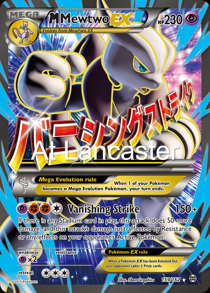 M Mewtwo EX - 159/162 BREAKthrough Ultra Rare Pokemon - LP/MP (Lanc)
