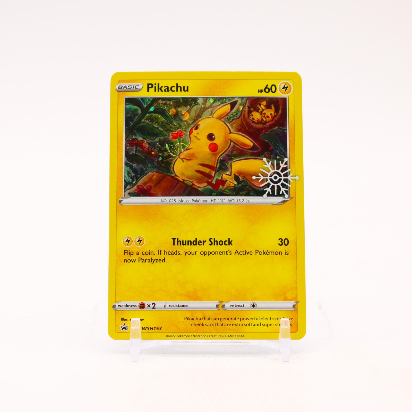 Pikachu - SWSH153 Sword & Shield Holiday Calander Holo Promo Pokemon - NM/LP