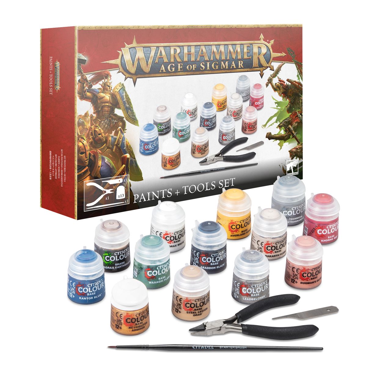 Warhammer Age of Sigmar - Paints + Tool Set