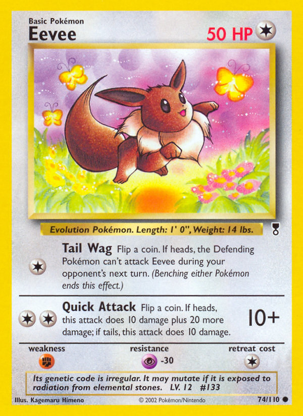 Eevee - 74/110 Legendary Collection Common Pokemon - NM