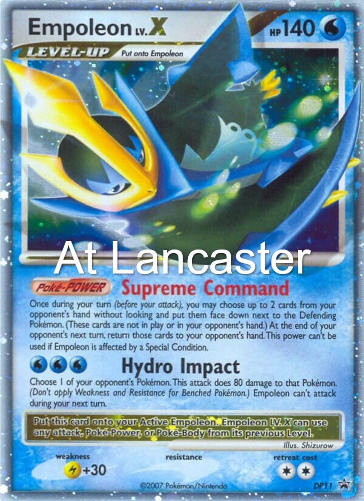Empoleon LV.X - DP11 Diamond and Pearl Promos Promo Pokemon - LP (Lanc)