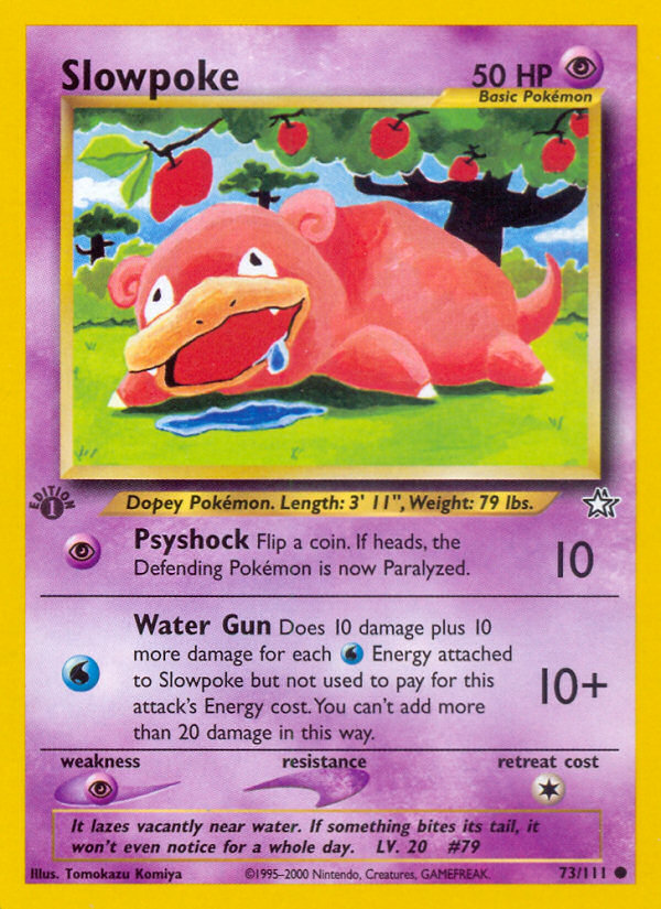 Slowpoke - 73/111 Neo Genesis Common Unlimited Pokemon - NM