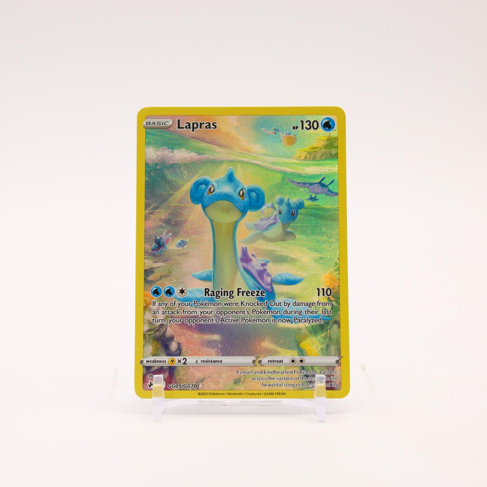 Lapras - GG05/GG70 Crown Zenith Holo Galarian Gallery Pokemon - NM