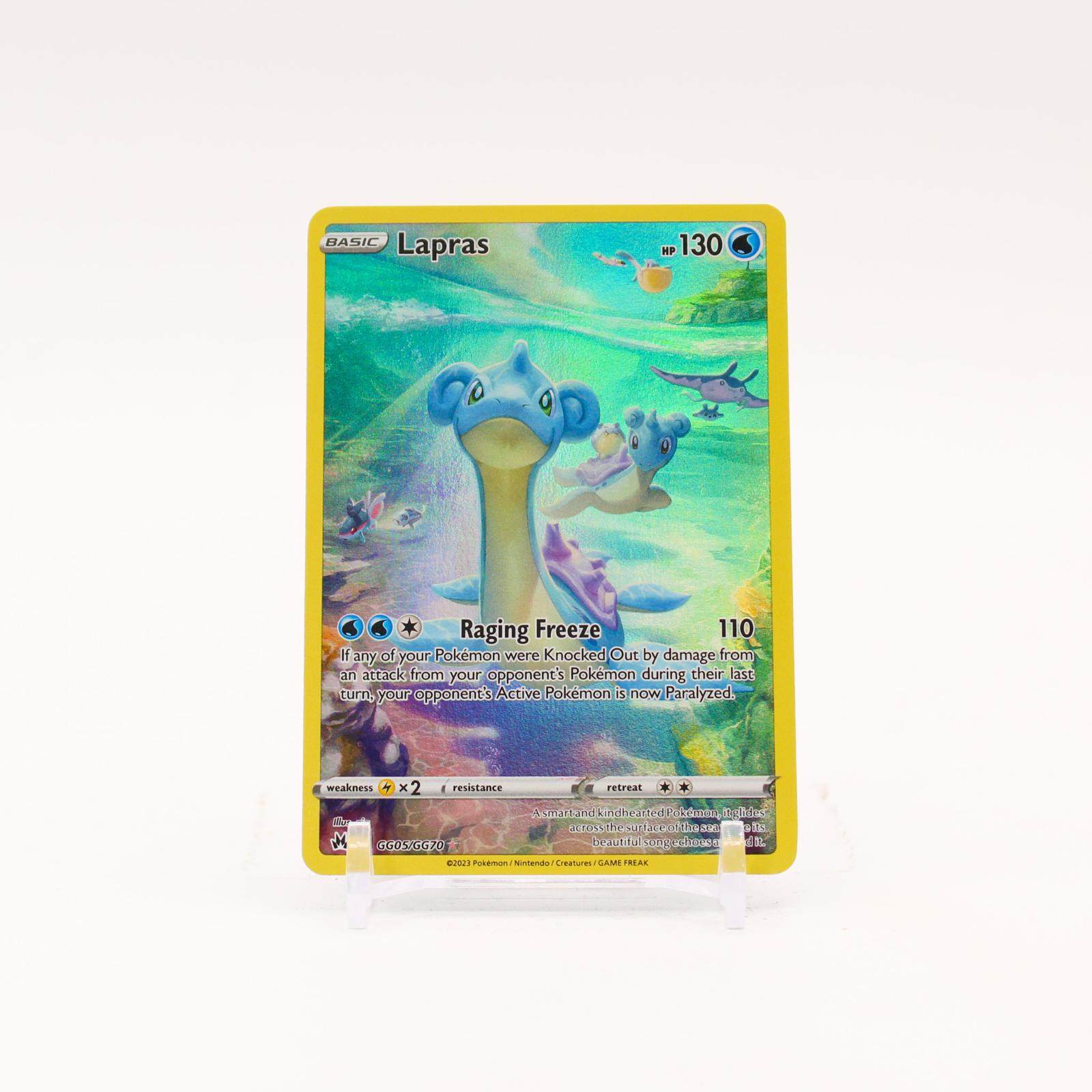 Lapras - GG05/GG70 Crown Zenith Galarian Gallery Holo Pokemon - NM