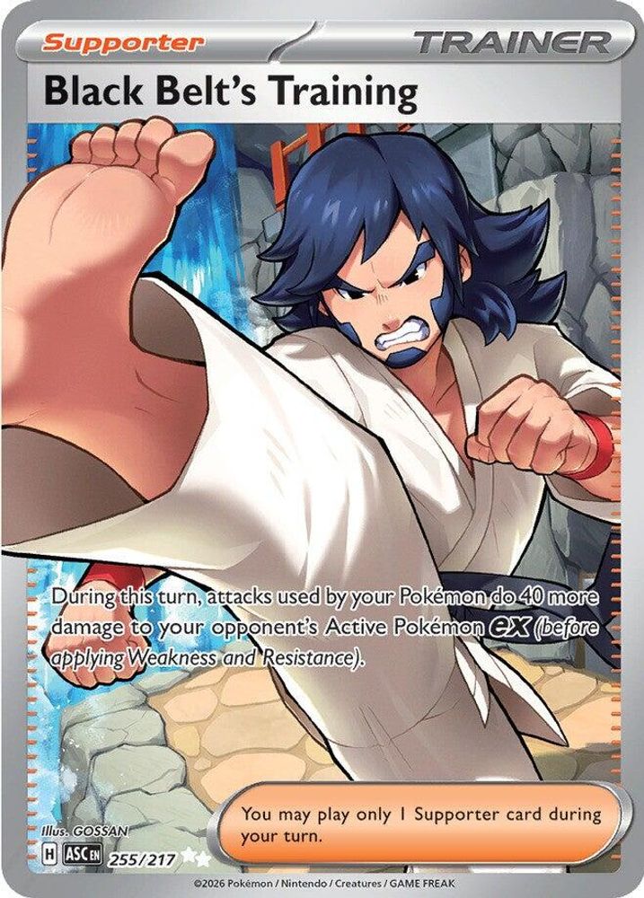 Black Belt's Training - 255/217 Ascended Heroes Ultra Rare Holo Pokemon - NM