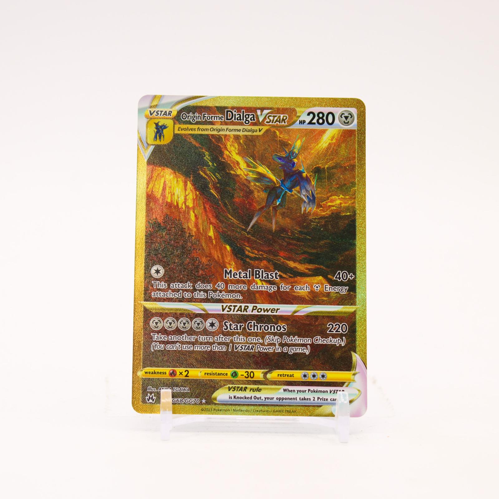 Origin Forme Dialga VSTAR - GG68/GG70 Crown Zenith Galarian Gallery Pokemon - NM