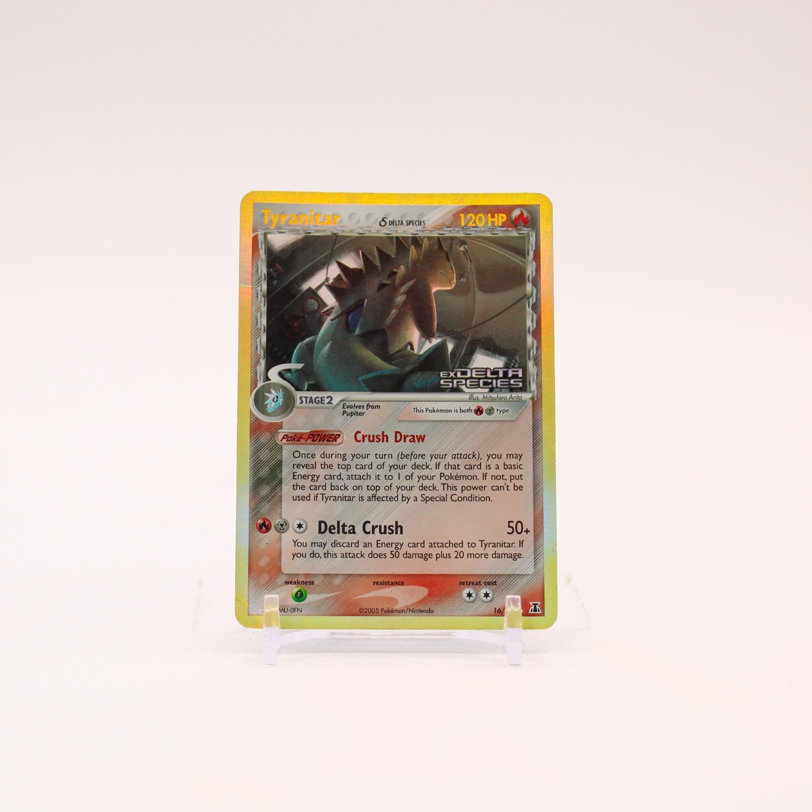Tyranitar - 16/113 Delta Species Reverse Holo Rare Pokemon - HP