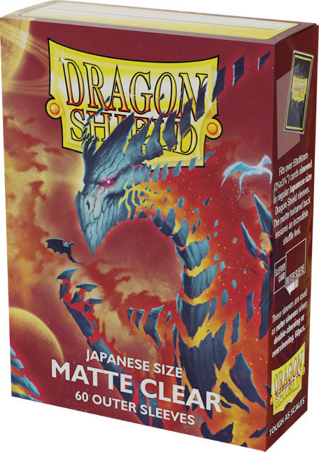 Dragon Shield OUTER Card Sleeves - Matte Clear JAPANESE (60 Count)