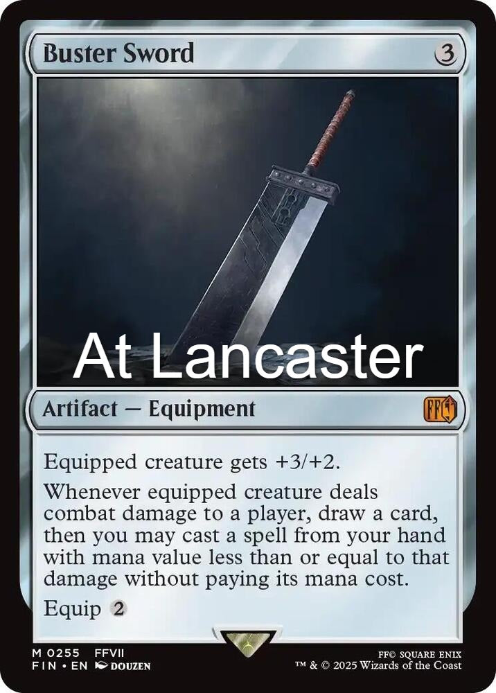 Buster Sword - 255 FINAL FANTASY Mythic Magic: The Gathering - NM (Lanc)