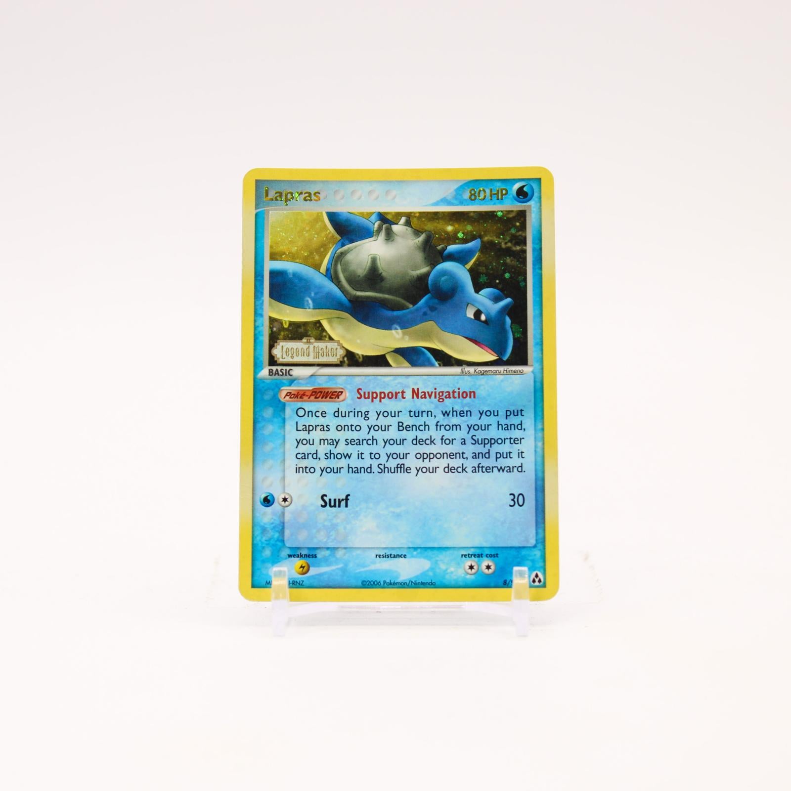 Lapras - 8/92 Legend Maker Reverse Holo Rare Pokemon - MP/HP