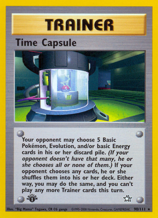 Time Capsule - 90/111 Neo Genesis Rare Unlimited Pokemon - NM
