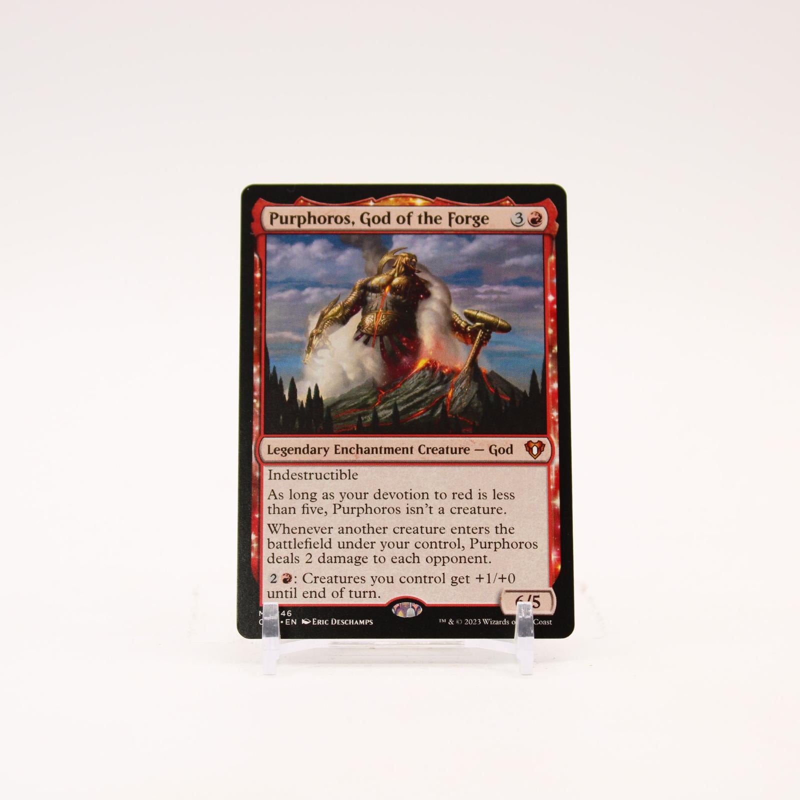 Purphoros, God of the Forge - 246 Commander Masters Mythic Magic - NM
