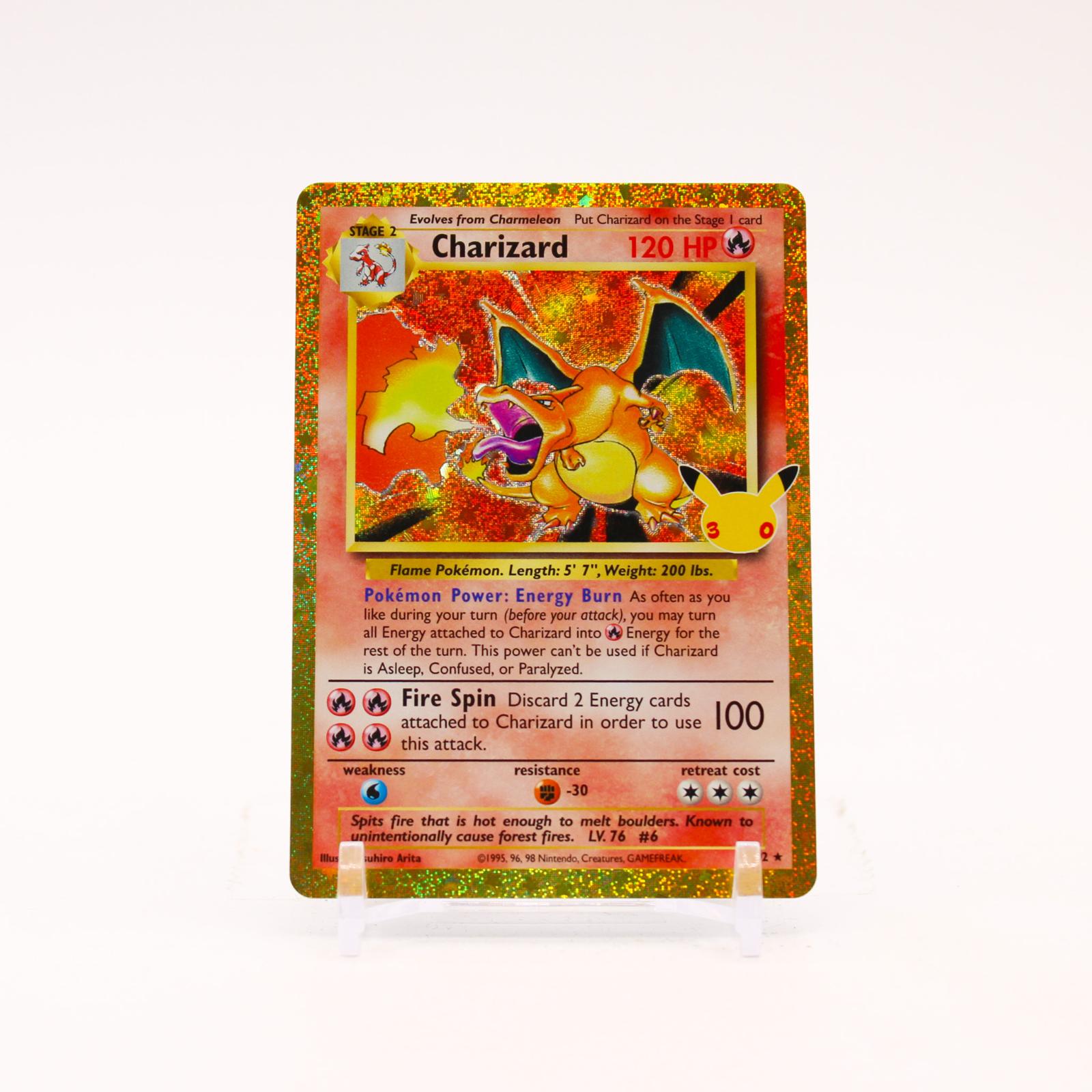Charizard - 4/102 30th Celebration Classic Collection Holo Pokemon - NM