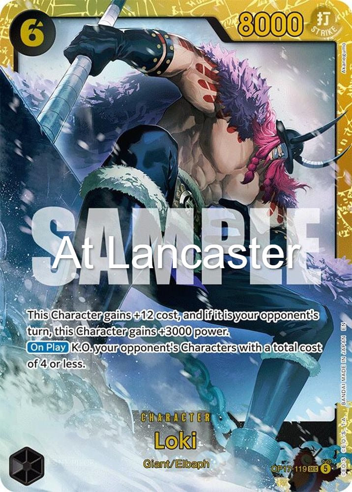 Loki - OP17-119 The World's Strongest Warriors Secret Rare One Piece - NM (Lanc)