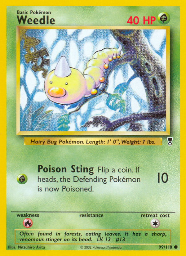Weedle - 99/110 Legendary Collection Common Pokemon - NM