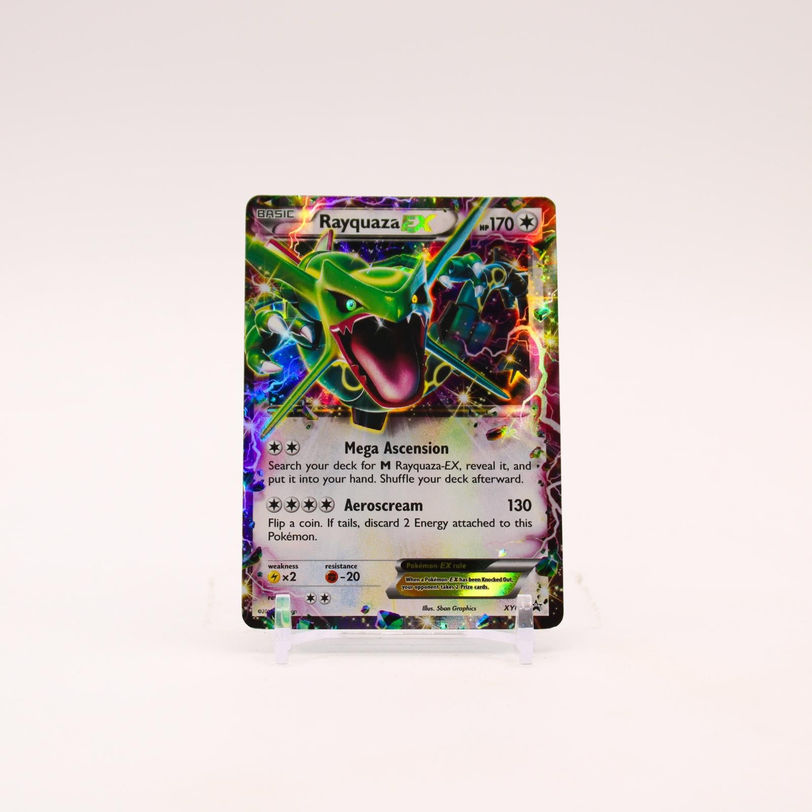 Rayquaza EX - XY66 Black Star Holo Promo Pokemon - MP/HP