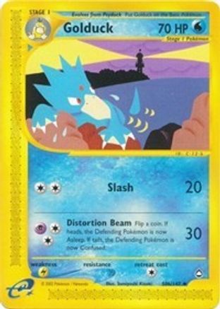 Golduck (50b) - 50b/147 Aquapolis Uncommon Pokemon - NM