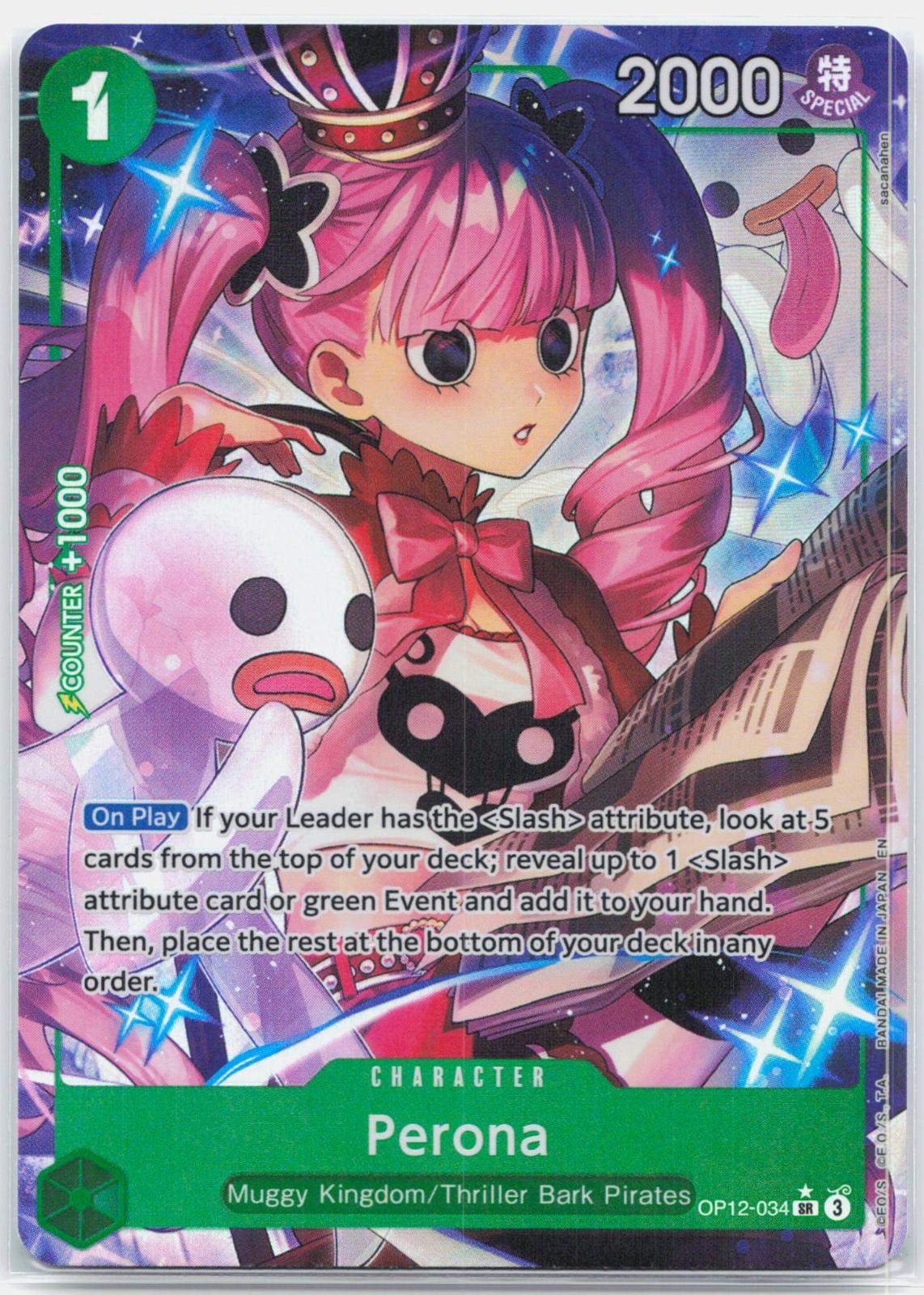 Perona Alternate Art - OP12-034 Legacy of the Master SR One Piece - NM
