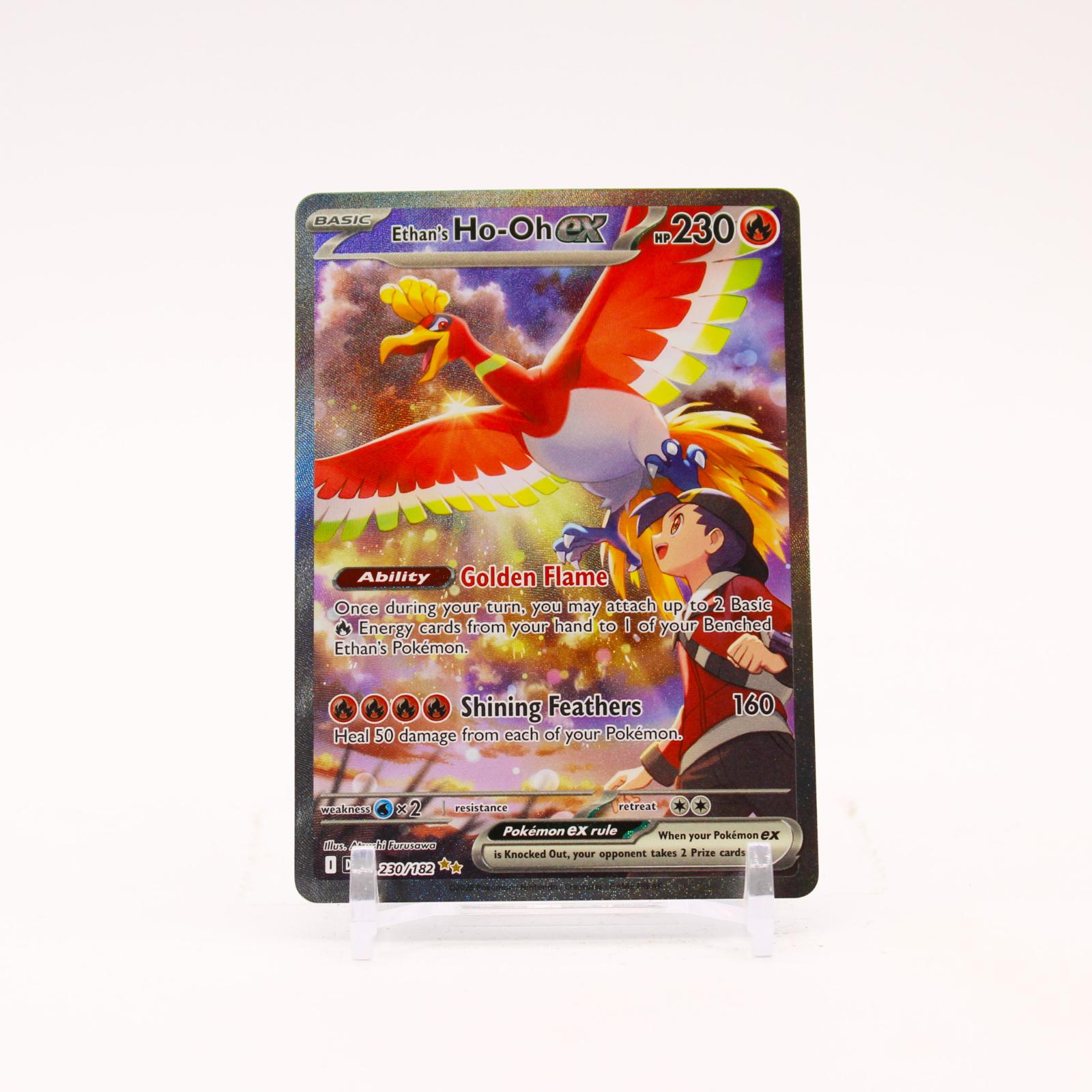 Ethan's Ho-Oh ex - 230/182 Destined Rivals Special Illustration Pokemon - NM