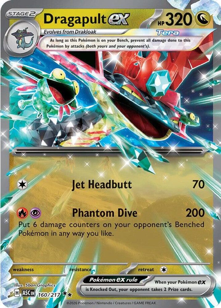 Dragapult ex - 160/217 Ascended Heroes Double Rare Holo Pokemon - NM