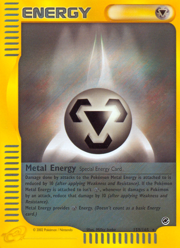 Metal Energy - 159/165 Expedition Base Set Rare Pokemon - NM