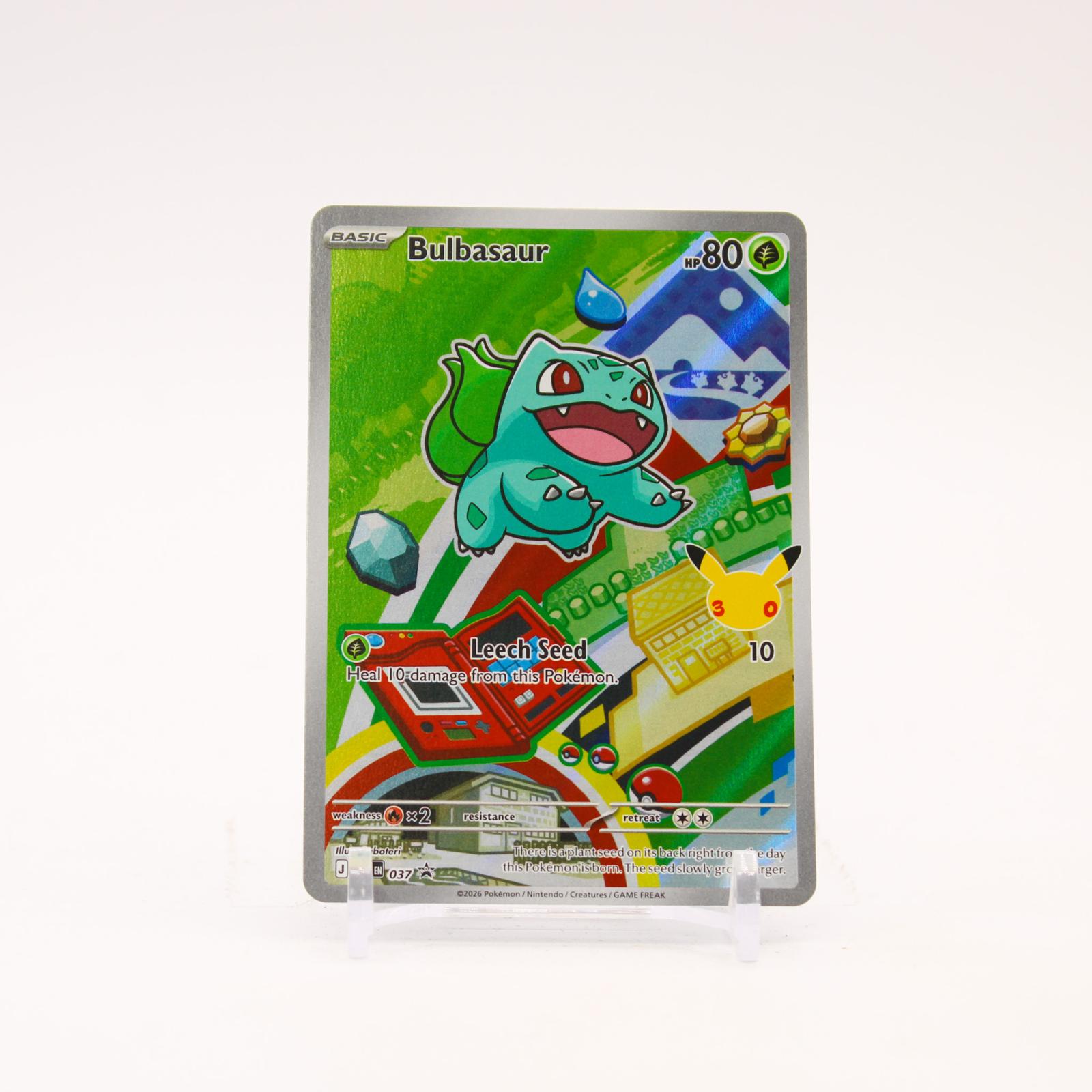 Bulbasaur - MEP037 Mega Evolution First Partner Promo Pokemon - NM/MINT