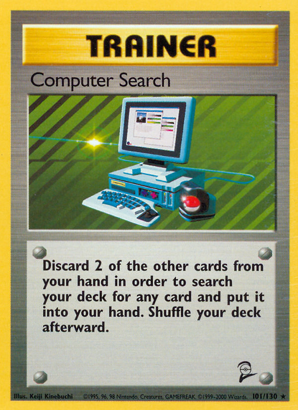 Computer Search - 101/130 Base Set 2 Rare Pokemon - NM
