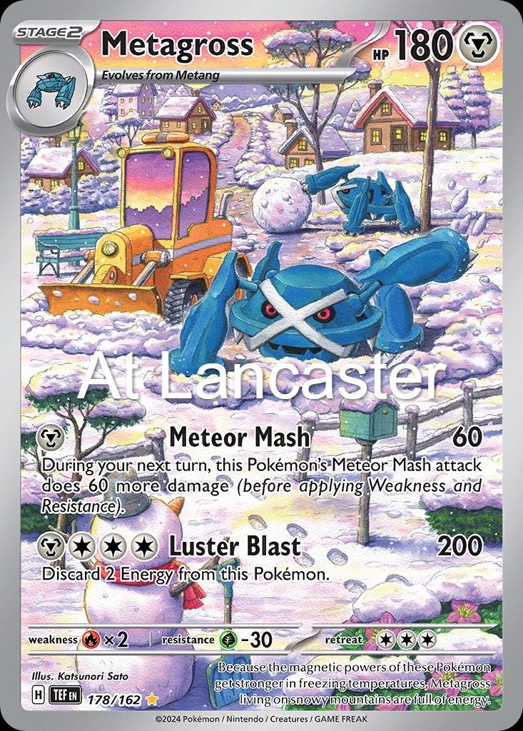 Metagross - 178/162 Temporal Forces Illustration Rare Pokemon - NM (Lanc)