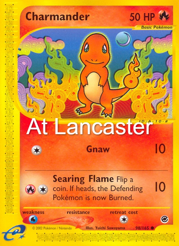 Charmander - 98/165 Expedition Base Set Common Pokemon - MP/HP (Lanc)
